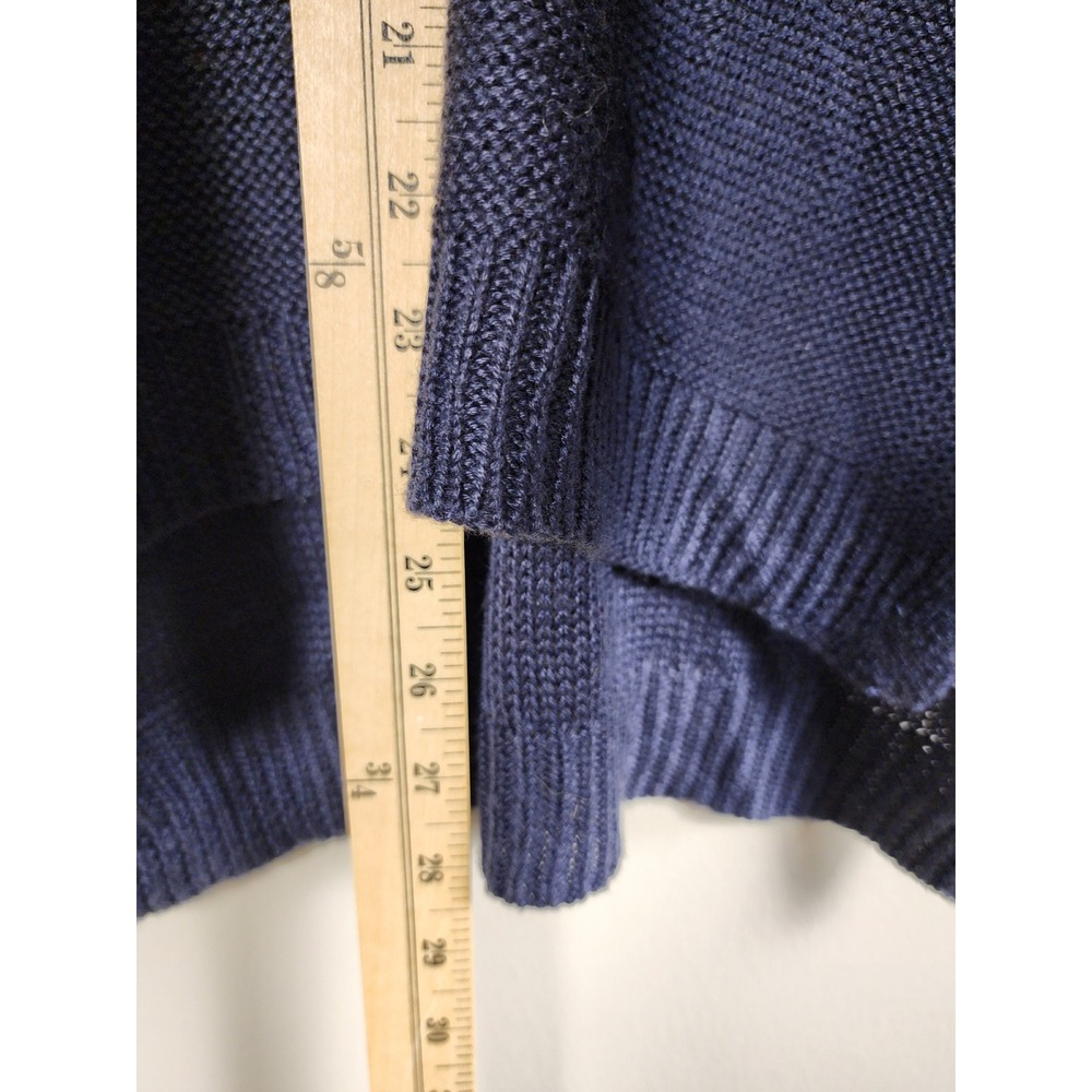 Wishlist‎ Womens Size S Blue Cream Stripe Long Sleeve Knit Sweater Academia - Picture 7 of 7